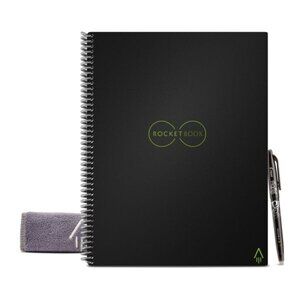 Rocketbook Core Smart Reusable Notebook Lin Black 8.5"x11"